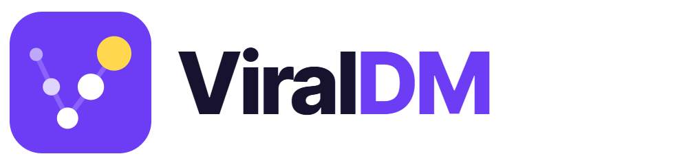 ViralDM logo for light backgrounds
